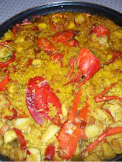Una foto de Arroz con bogavante