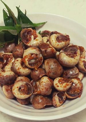 Hình của món Ốc Mỡ Xào Bơ Tỏi.
