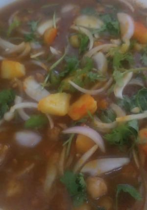 A picture of Kathiawari chana chaat.