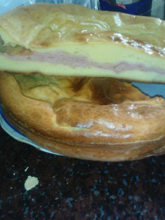 Una foto de Torta de fiambre licuada