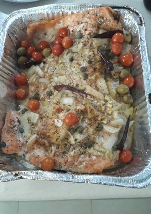 Una foto de Camarones al horno