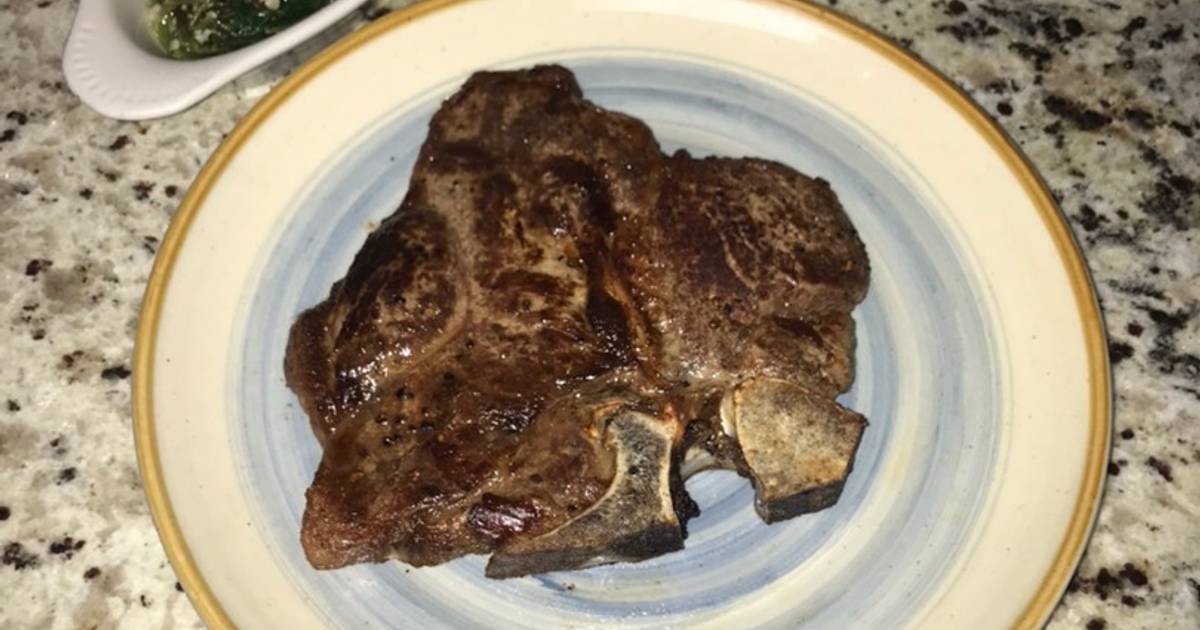Pan Seared TBone Steak Recipe by Monica SoFlo Cookpad