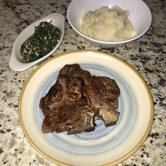 Pan Seared T-Bone Steak A picture of Pan Seared T-Bone Steak.