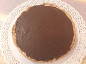 Una foto de tarta toffe