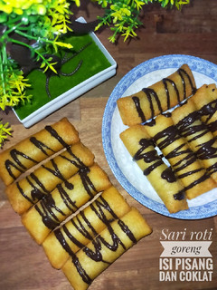Foto resep Sari roti goreng isi pisang dan coklat