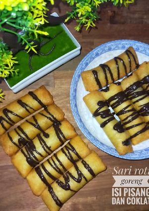 Foto resep Sari roti goreng isi pisang dan coklat