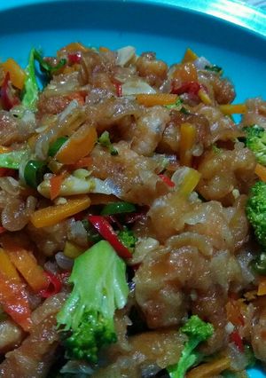 Foto resep Cah udang brokoli saus tiram