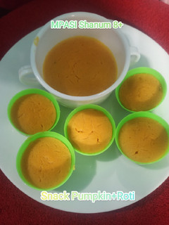 Foto resep SNACK MPASI Pumpkin&Roti Tawar (MPASI Shanum 8+)