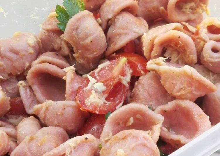 Orecchiette al vino primitivo e tonno