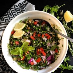 A picture of Tabbouleh with Foxtail Millet & Mixed Herbs.