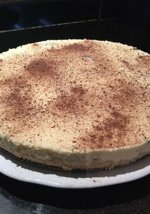 Una foto de Cheesecake de peras