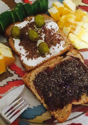 صورة لوصفة فطور صحي 😻😋