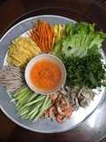 Chicken and Shrimp Fresh Spring Rolls