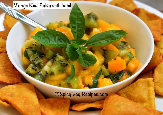 Mango Kiwi salsa with basil Recipe by Swati Paathak Cookpad