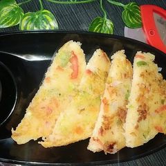 A picture of Veggies sammolina toast.