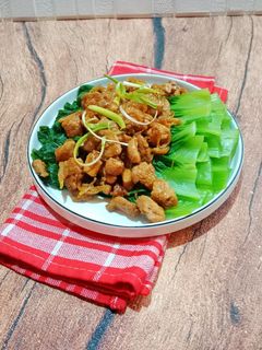 Foto resep Pakcoy Siram Bistik Ayam