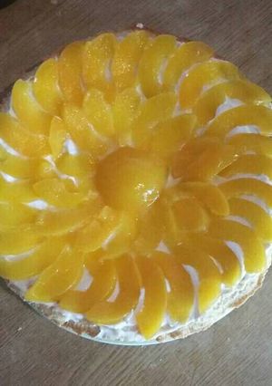 Una foto de Tarta de Duraznos