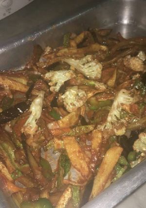صورة لوصفة مصقع الخضار 😍