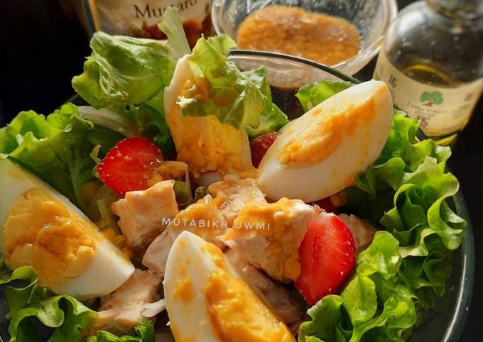 Wajib coba! Bagaimana cara bikin Egg Salad with Honey Mustard Dressing yang enak