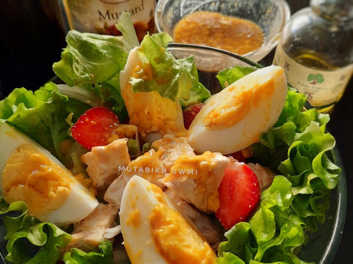 Wajib coba! Bagaimana cara bikin Egg Salad with Honey Mustard Dressing yang enak