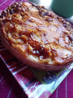 Una foto de Tarta de manzana invertida 🍎🍏