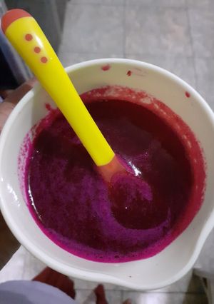 Foto resep MPasi Puree buah naga 6M