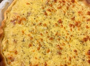 Foto principal de Quiche de bacon y queso 🧀🥓- receta fácil