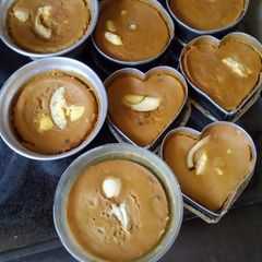 A picture of Moi moi boiled with shaped cake pan.