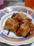 Roulés d'aubergines farcies