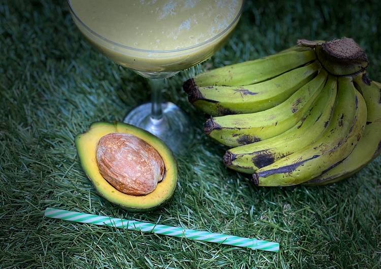Steps to Prepare Ultimate Banana avocado smoothie