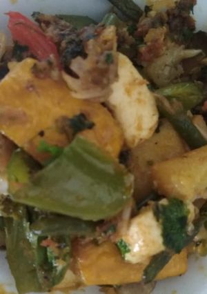 A picture of Kadhai paneer.