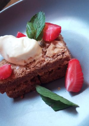 Una foto de Brownies de chocolate