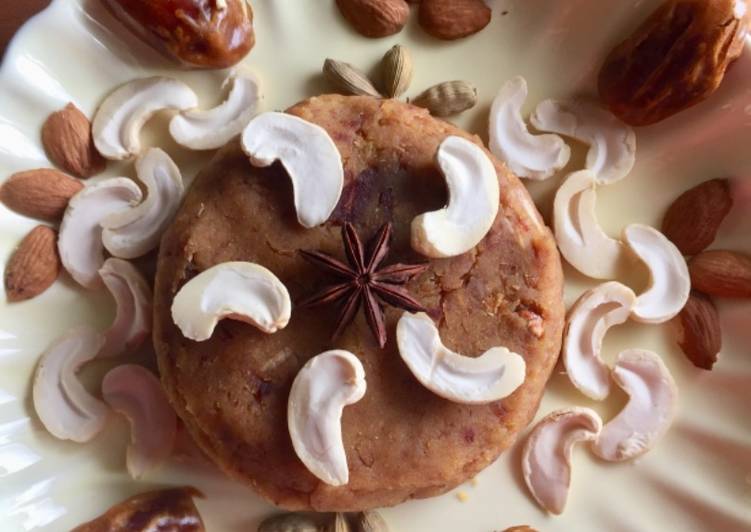 Recipe of Homemade Dates and moong dal halwa
