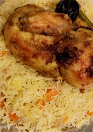 صورة لوصفة مندي دجاج مع رز