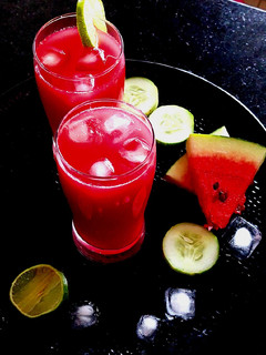 A picture of Watermelon Cucumber Cooler.