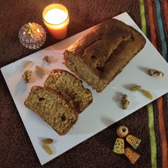 A picture of Carrot wheat cake (eggless).