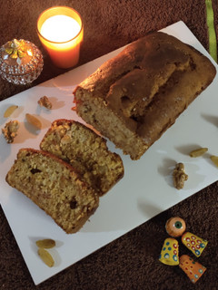 A picture of Carrot wheat cake (eggless).
