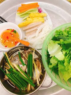 Hình của món Cá nục hấp hành cuốn bánh tráng.