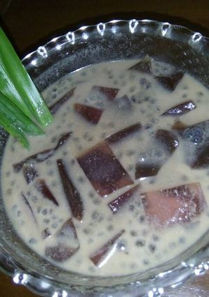 Foto resep Puding selasih kuah santan