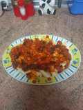 Macaroni with Chorizo, Onion, and Tomato Sauce