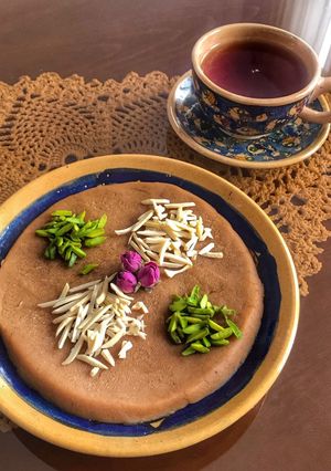 عکسی از دستور حلواى شير