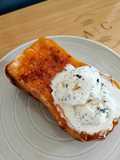 Baked Butternut Squash with Ice Cream 🍨