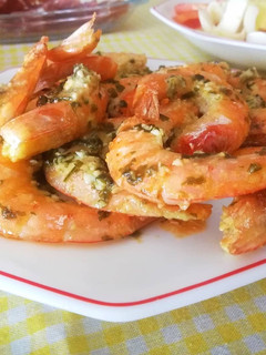 Una foto de Langostinos al horno