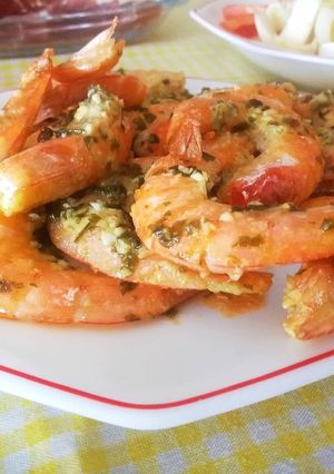 Una foto de Langostinos al horno