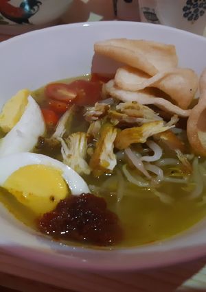 Foto resep Soto Ayam Kuning Segar (Tanpa Santan)
