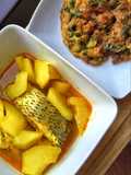 Southern Thai Sour Curry with Green Papaya (Gaeng Som Malakor)