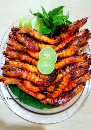 Foto resep Udang bakar saos madu
