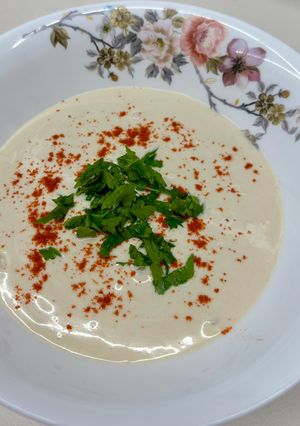 صورة لوصفة سلطة طحينة