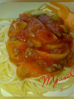 Foto resep Mpasi 1 tahun - Spaghetti Bolognese With Mushroom Sauce