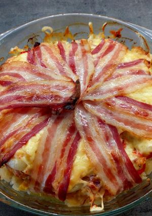 Rakott csirkemell gazdagon recept fotója